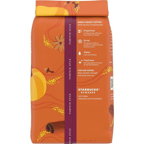 (COMING SOON) Starbucks Pumpkin Spice Light Roast Ground Coffee – 11 oz (Limited Edition)