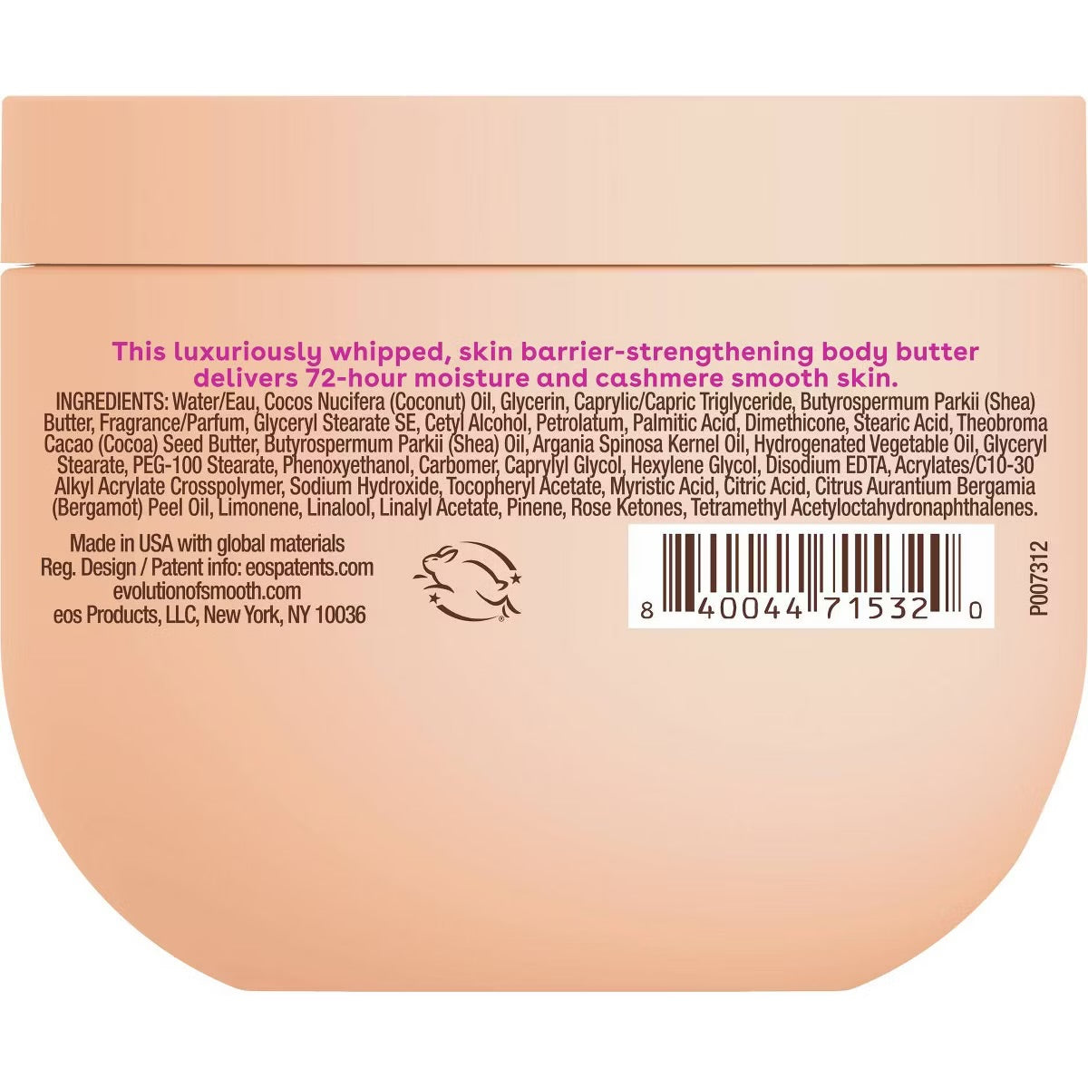 eos Cashmere Whipped Oil Body Butter – Pink Champagne – 12 oz