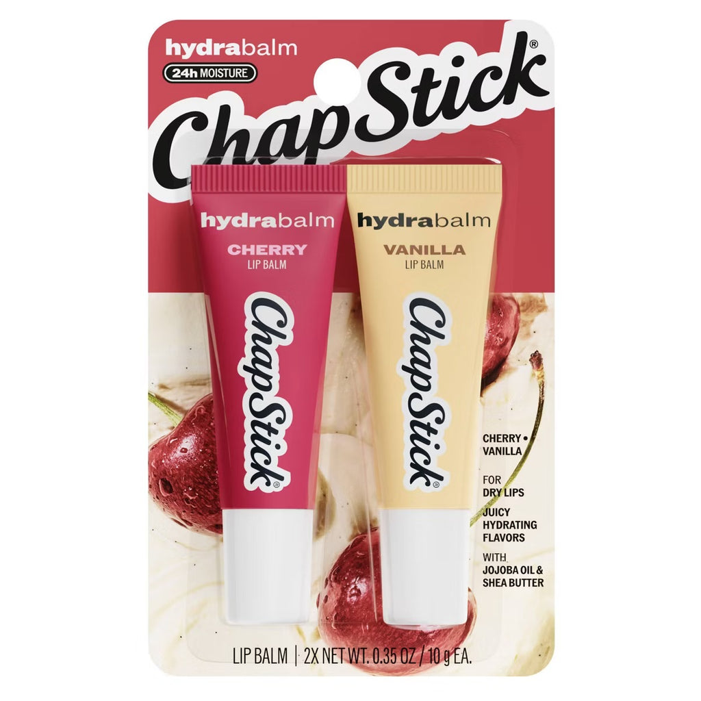 NEW! Chapstick Hydrabalm Cherry and Vanilla Lip Balm - 0.70 fl oz/2ct