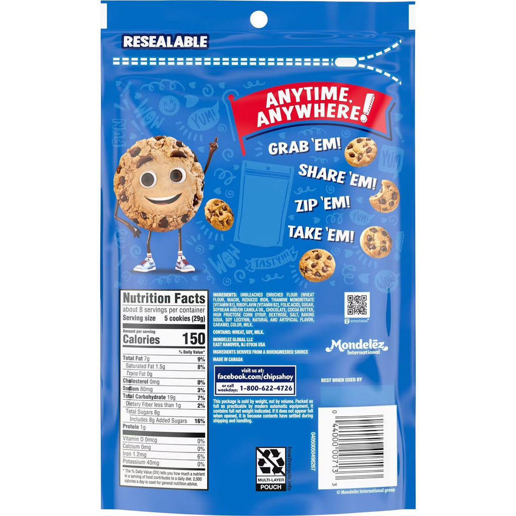 🍪 Chips Ahoy! Mini Original Fudgy Chocolate Chip Cookies – 8 oz