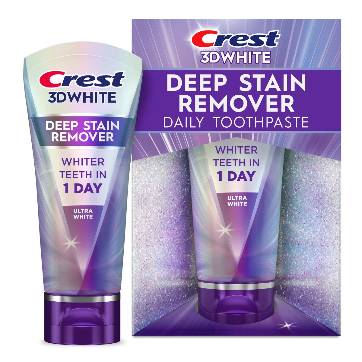 Crest 3D White Deep Stain Remover Daily Toothpaste - Dazzling Mint (2.1oz)