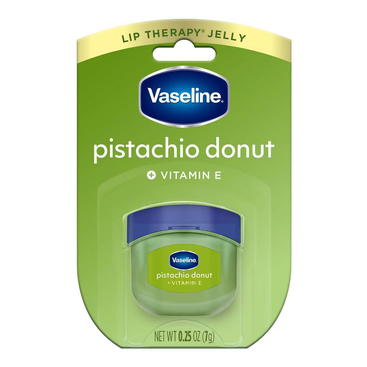 Vaseline Lip Therapy Mini Lip Balm – Pistachio Donut – Travel Size – 0.25 oz
