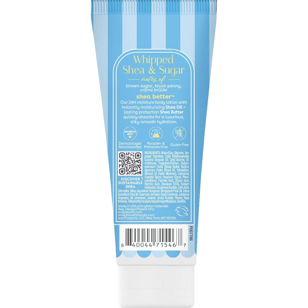 eos Mini Body Lotion – Whipped Shea & Sugar – Travel Size – 2.5 fl oz / 74 ml
