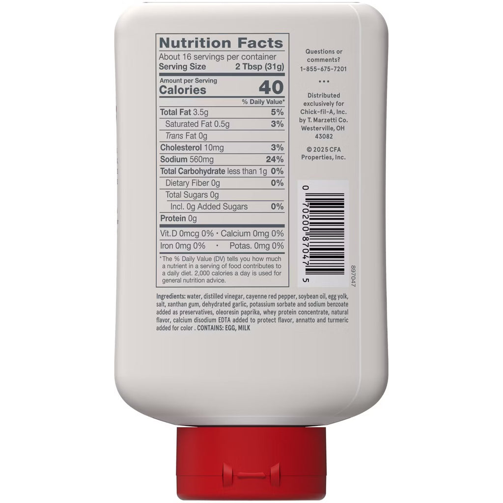 Chick-fil-A Zesty Buffalo Dipping Sauce – 16 fl oz