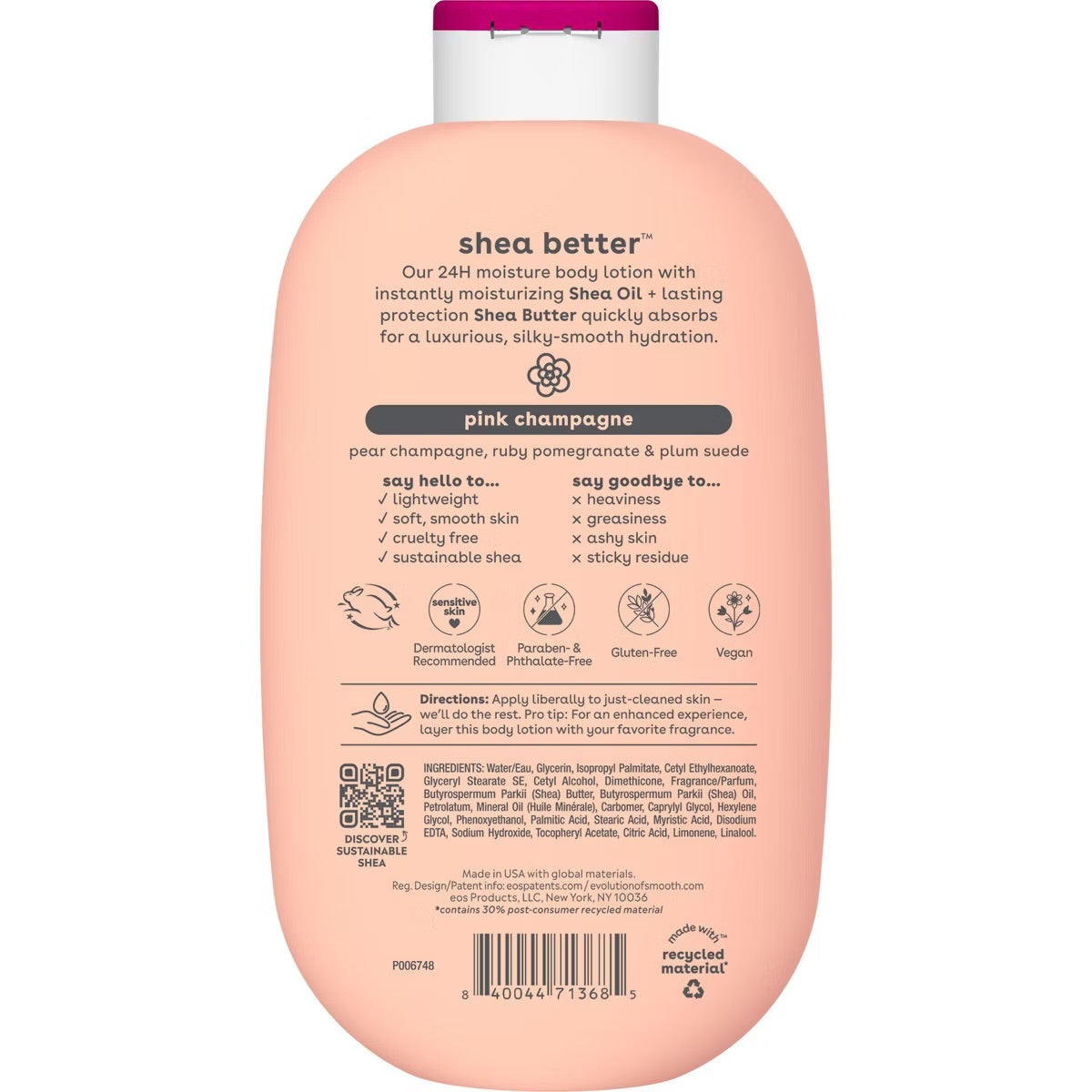 eos Pink Champagne Body Lotion - 16 fl oz