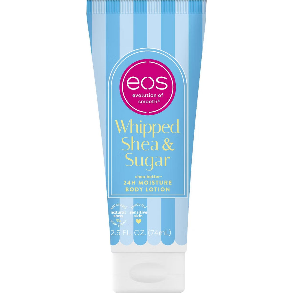 eos Mini Body Lotion – Whipped Shea & Sugar – Travel Size – 2.5 fl oz / 74 ml
