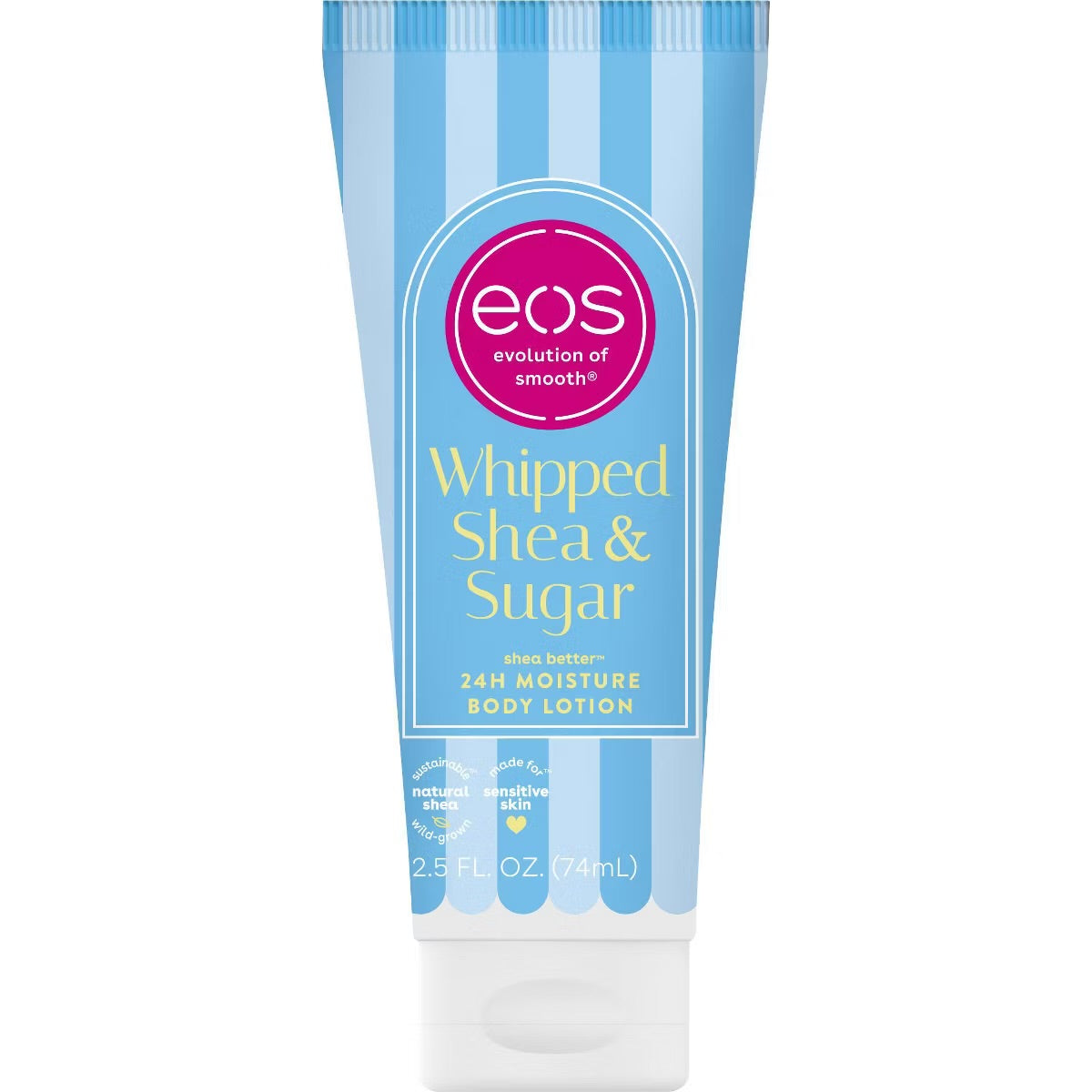 eos Mini Body Lotion – Whipped Shea & Sugar – Travel Size – 2.5 fl oz / 74 ml