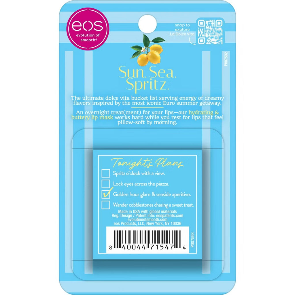 eos Limited Edition Overnight Lip Mask – Strawberry Limoncello – 0.42 oz / 12 g