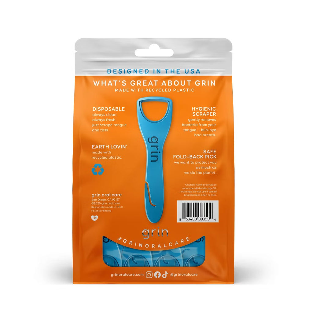 GRIN Tongue Cleaners – Disposables (Qty 48)