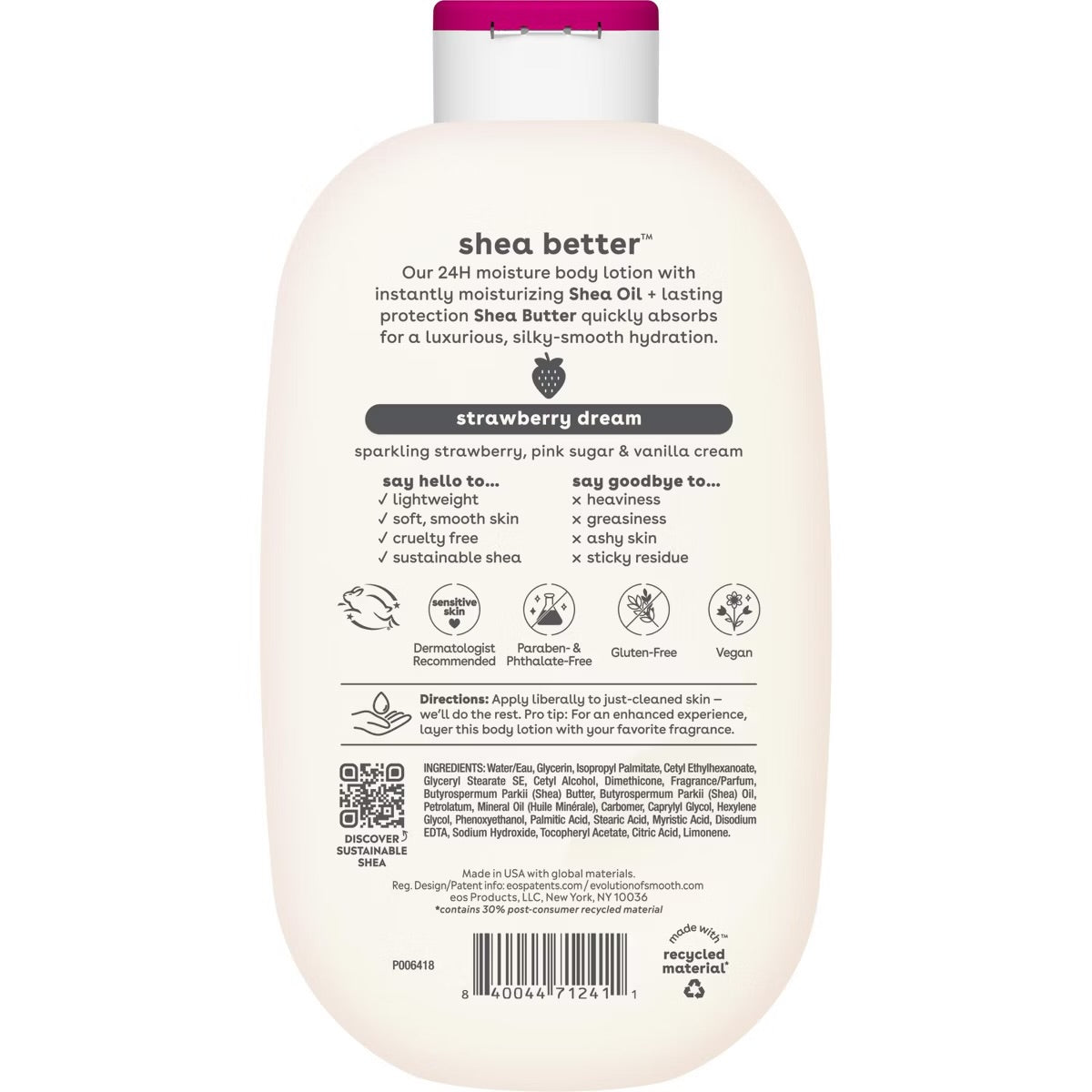 eos Strawberry Dream Body Lotion - 16 fl oz