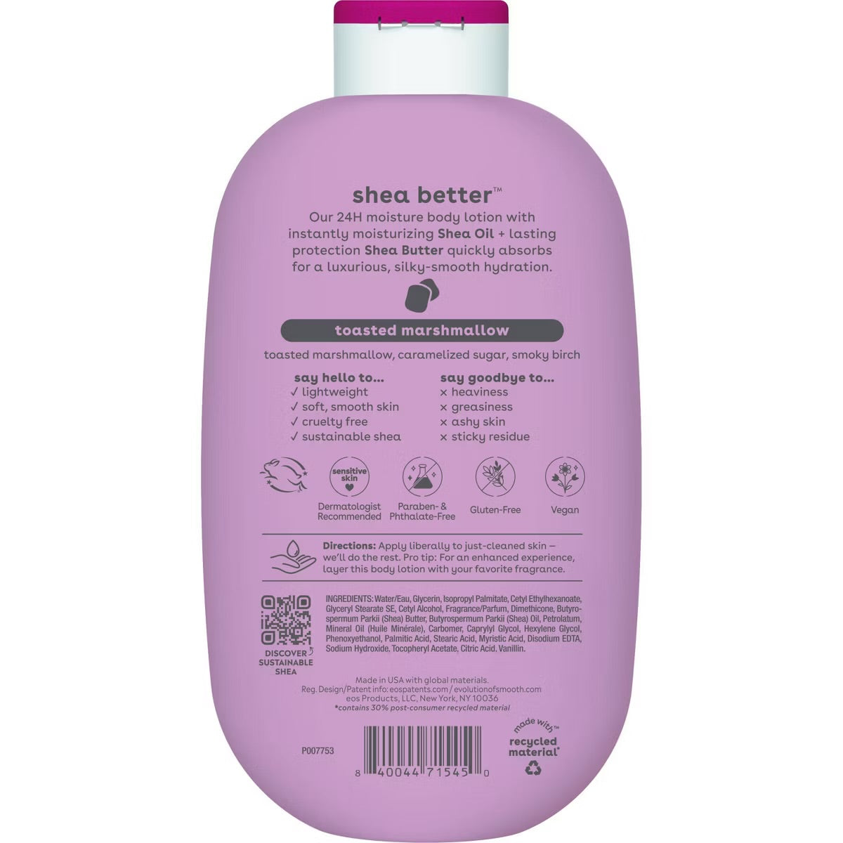 NEW! eos Toasted Marshmallow Body Lotion - 16 fl oz