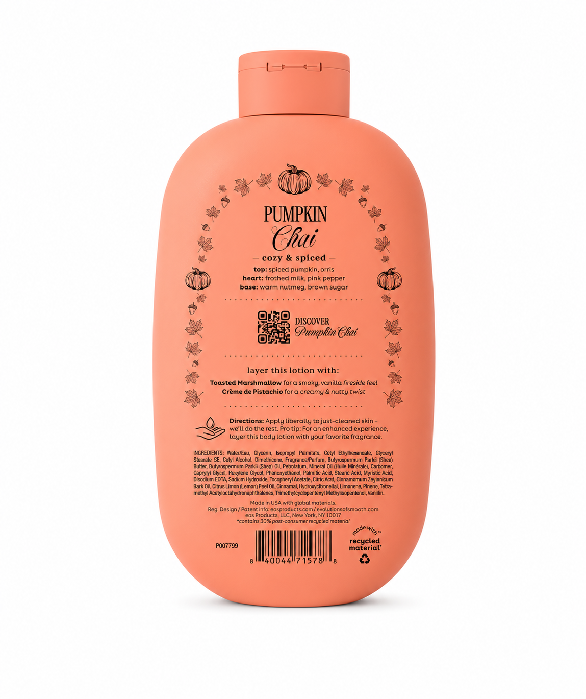 (COMING SOON) NEW! eos Pumpkin Chai Body Lotion - 16 fl oz (Limited Edition)
