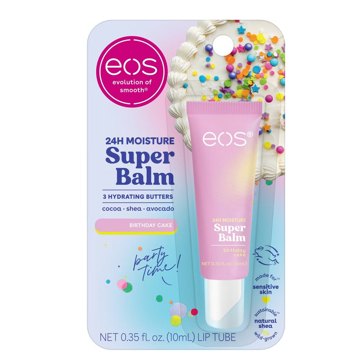 eos 24H Moisture Super Balm - Birthday Cake