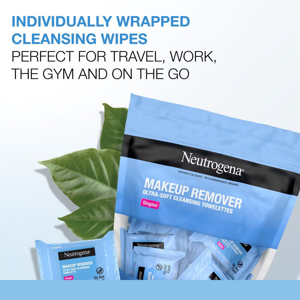 Neutrogena Makeup Remover Wipes - Ultra Soft Micellar Facial Cleansing - 20ct