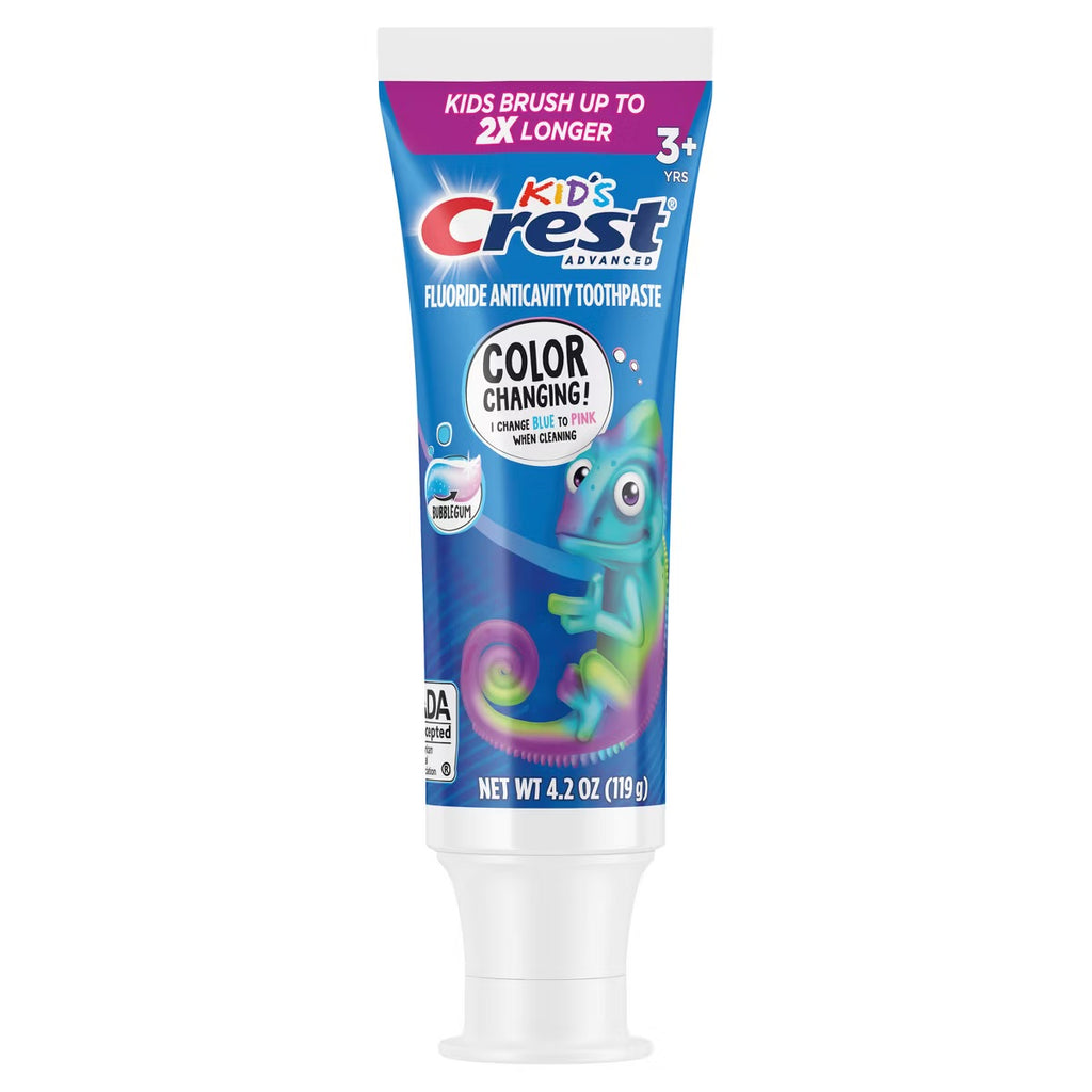 Crest Advanced Kid's Colour Changing Fluoride Toothpaste - Bubblegum Flavour