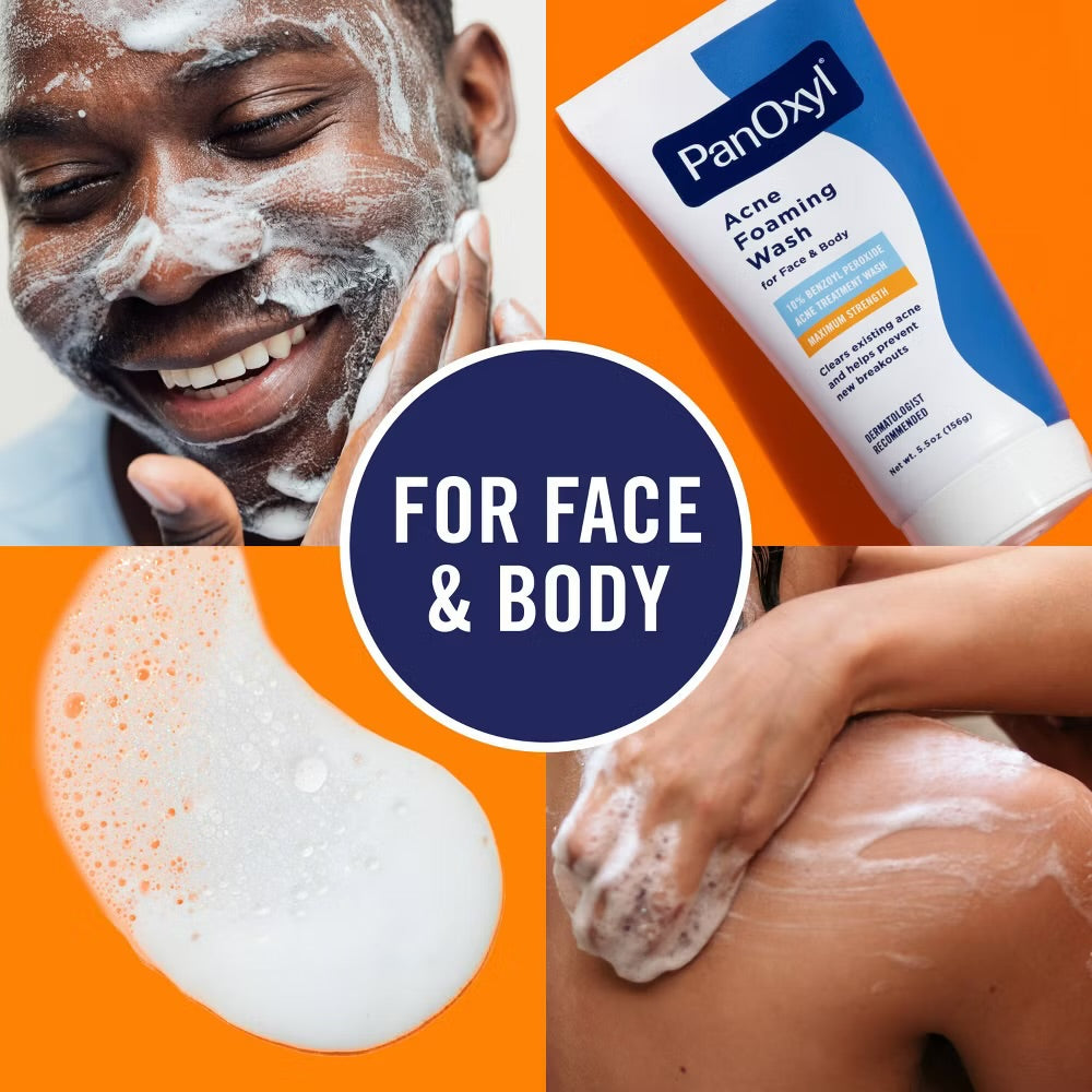 PanOxyl 10% Benzoyl Peroxide Acne Foaming Wash
