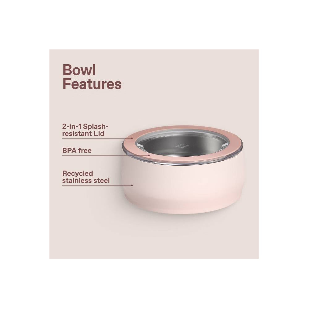 Stanley Stainless Steel All Day 6 Cup Pet Bowl – Rose Quartz