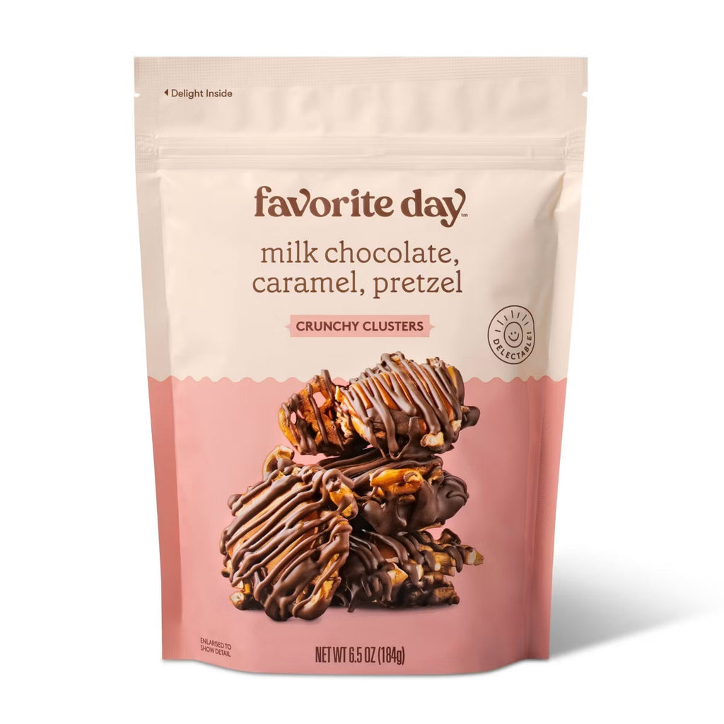 Milk Chocolate, Caramel & Pretzel Crunchy Clusters Candy – 6.5 oz
