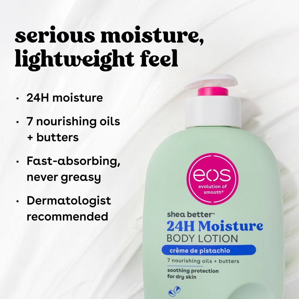 eos Shea Better 24H Moisture Body Lotion – Crème de Pistachio