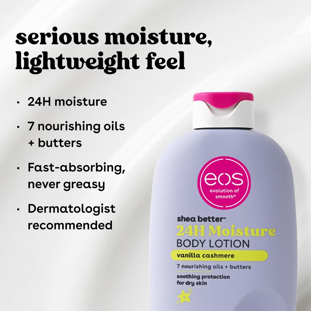 eos Shea Better 24H Moisture Body Lotion – Vanilla Cashmere