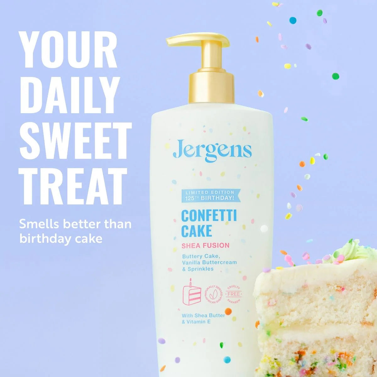 Jergens Body Lotion - Confetti Cake (Limited Edition)