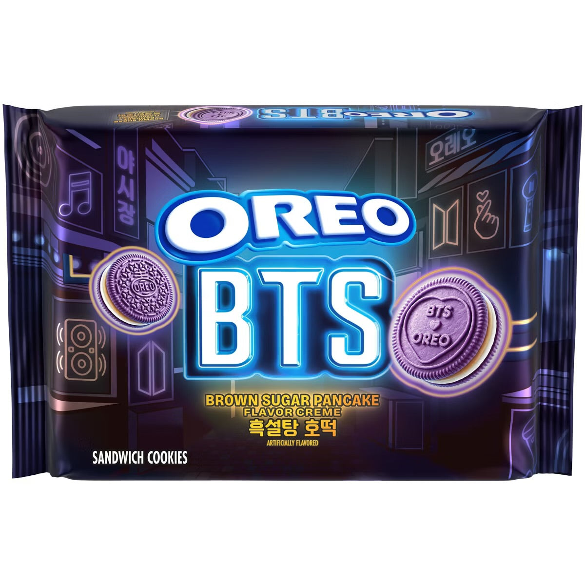 OREO BTS Brown Sugar Pancake Flavour Creme Sandwich Cookies (Limited Edition)
