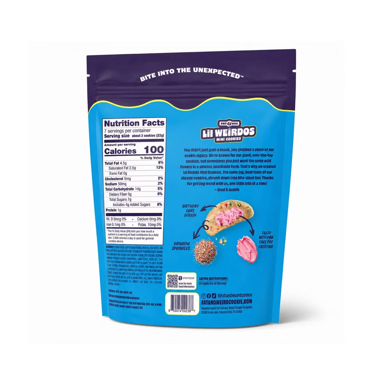 Fat & Weird Lil Weirdos Mini Cookies – Caked Up (156g)